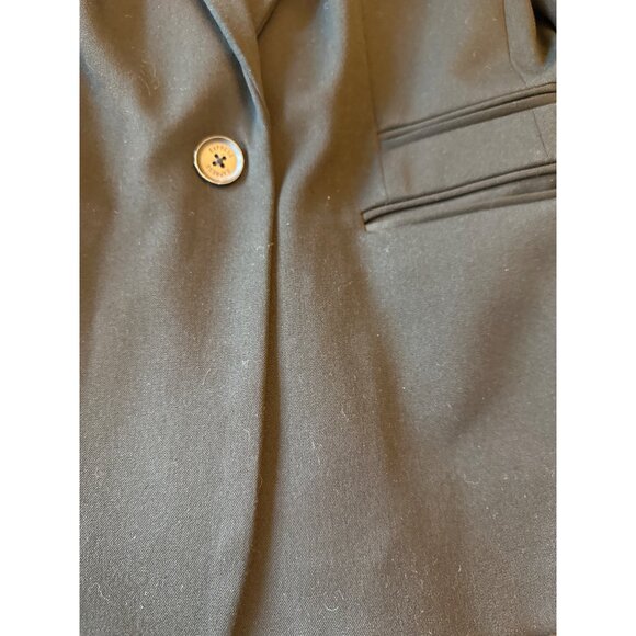 Express Womens Black Boyfriend Blazer Size 4 Polka Dot Lining Office Neutral - Picture 3 of 5